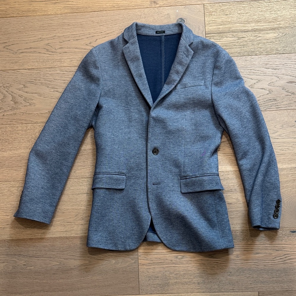 Men's Heather Blue Slim Fit Blazer